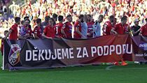 30. kolo první fotbalové ligy - Plzeň vs. Jihlava: domácí hráči děkují... | na serveru Lidovky.cz | aktuální zprávy