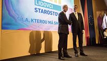 Předseda STAN Petr Gazdík (vlevo) s předsedou KDU-ČSL Pavlem Bělobrádkem na... | na serveru Lidovky.cz | aktuální zprávy
