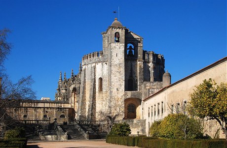 Kristv kláter ve mst Tomar. Portugalsko.