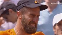 Plačící Steve Jonhson po postupu do 2. kola French Open. | na serveru Lidovky.cz | aktuální zprávy