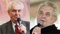 Prezident Miloš Zeman v letech 2013 a 2017. | na serveru Lidovky.cz | aktuální zprávy