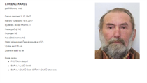 Pohřešovaný Karel Lorenc. | na serveru Lidovky.cz | aktuální zprávy