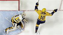 Colton Sissons se raduje z gólu, který však kvůli přerušení hry nemohl platit. | na serveru Lidovky.cz | aktuální zprávy