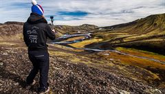 Na silnici . 208 cestou do Landmannalaugaru