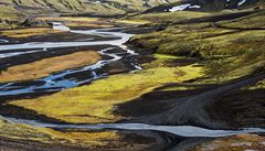 Na silnici . 208 cestou do Landmannalaugaru