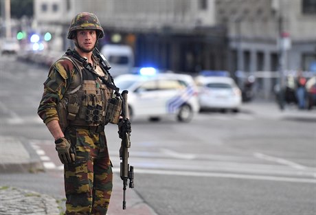 Belgická policie uvedla, e incident má pod kontrolou.