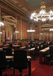 Kupte si poslanecké křeslo. Věci z rakouského parlamentu jdou do dražby Zasedací sál Rakouské Národní Rady. | na serveru Lidovky.cz | aktuální zprávy