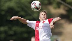 Pípravné fotbalové utkání SK Slavia Praha - FK Viktoria ikov. Ruslan Rota...