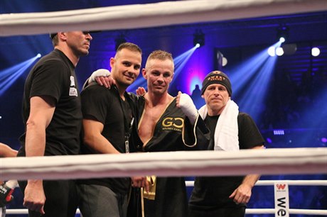 Zleva: Filip Miovský, tpán Horváth, Josef Zahradník a Petr Kliko.