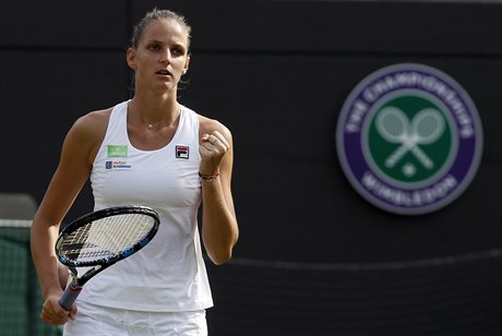 Wimbledon 2017: Karolína Plíková slaví postup do 2. kola.