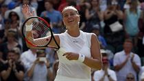 Wimbledon 2017: Petra Kvitová slaví postup do 2. kola. | na serveru Lidovky.cz | aktuální zprávy