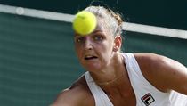 Wimbledon 2017: Karolína Plíšková v souboji s Magdalenou Rybárikovou. | na serveru Lidovky.cz | aktuální zprávy