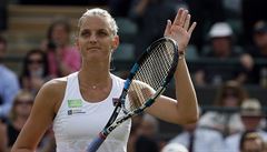 Wimbledon 2017: Karolína Plíková slaví postup do 2. kola.