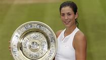 Wimbledon 2017: Španělská tenistka Garbiňe Muguruzaová slaví titul ve dvouhře. | na serveru Lidovky.cz | aktuální zprávy