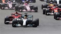 Lewis Hamilton v čele Velké ceny Velké Británie 2017. | na serveru Lidovky.cz | aktuální zprávy