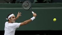 Wimbledon 2017: Roger Federer ve finle oblbenho turnaje.