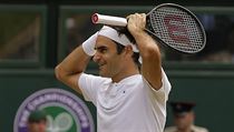 Wimbledon 2017: vcar Roger Federer slav osm vtzstv na svm oblbenm...