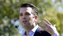 Donald Trump Jr bhem prezidentsk pedvolebn kampan v USA.