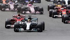 Lewis Hamilton v ele Velké ceny Velké Británie 2017.