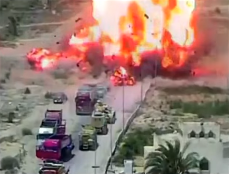 Výbuch sebevraedného auta na Sinaji.