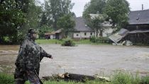 Rozvodněná říčka Smědá v Raspenavě na Liberecku | na serveru Lidovky.cz | aktuální zprávy