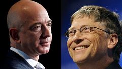 Nejbohatí lidé svta, Jeff Bezos a Bill Gates.