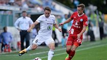 Šimon Falta (vpravo) se dvěma góly postaral o výhru Olomouce v Mladé Boleslavi. | na serveru Lidovky.cz | aktuální zprávy