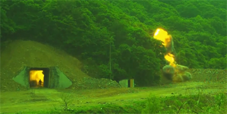 Test jihokorejské rakety, která pronikne i do podzemního bunkru