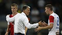 Trenér Slavie Jaroslav Šilhavý slaví se svými svěřenci. | na serveru Lidovky.cz | aktuální zprávy