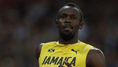 Usain Bolt na atletickém ampionátu v Londýn.