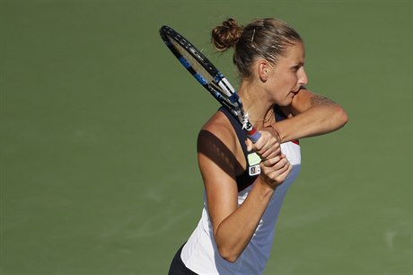 Karolína Plíková na turnaji v Cincinnati.