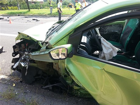 Osmatyicetiletá idika vozu Renault Thalia zemela po nehod tí vozidel v...