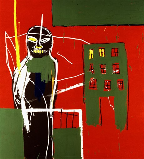 Jean-Michel Basquiat, Pedestrian 2,1984, akryl a olejový pastel na plátn,...