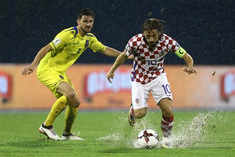 Zápas Chorvatska s Kosovem, který byl v sobotu peruen.