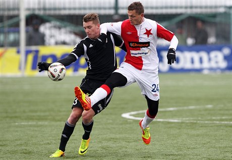 Tomá Necid v dresu Slavie.