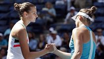 Karolína Plíšková a Jennifer Bradyová po zápase v osmifinále US Open 2017. | na serveru Lidovky.cz | aktuální zprávy