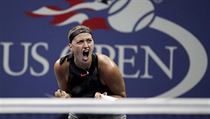 Petra Kvitov ve tvrtfinle US Open 2017 proti Venus Williamsov.