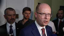 Sobotka po výpovědi u soudu mluvil s novináři. | na serveru Lidovky.cz | aktuální zprávy