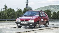 Škoda Favorit vypůjčená z Retroautomuzea ve Strnadicích na polygonu Tatra v... | na serveru Lidovky.cz | aktuální zprávy