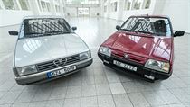 Škoda Favorit vypůjčená z retroautomuzea ve Strnadicích se v Brně na výstavišti... | na serveru Lidovky.cz | aktuální zprávy