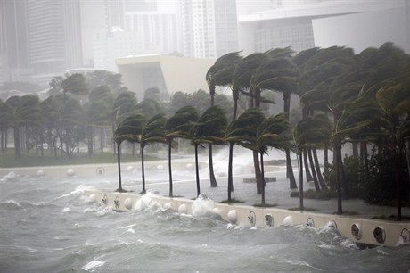 Hurikán Irma pustoil ulice Miami.