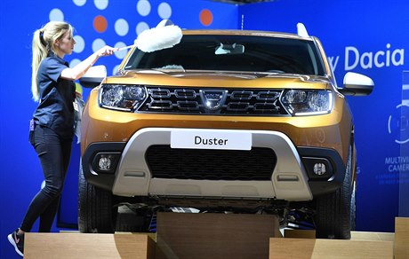Svtová premiéra nové generace SUV Dacia Duster na autosalonu ve Frankfurtu.