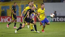 Zln vs eriff Tiraspol, Evropsk liga, uprosted domc Petr Jirek, k mi...