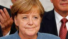 Kancléka Angela Merkelová po volbách.
