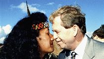 Havel v roce 1995 na Novém Zélandě při návštěvě Maorů. | na serveru Lidovky.cz | aktuální zprávy