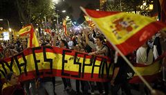 V Barcelon se odehrály také protiseparatistické demonstrace ve prospch...