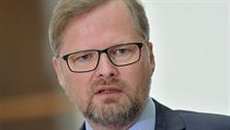 Petr Fiala na tiskové konferenci v Poslanecké sněmovně 31. října 2017. | na serveru Lidovky.cz | aktuální zprávy
