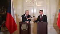Prezident Miloš Zeman a Andrej Babiš. | na serveru Lidovky.cz | aktuální zprávy