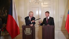 Prezident Milo Zeman a Andrej Babi.