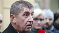 Andrej Babiš na Národní třídě. Andrej Babiš na Národní třídě.
